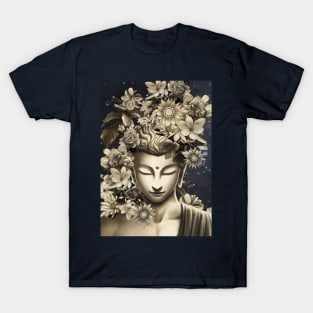 Buddha flowers meditation T-Shirt